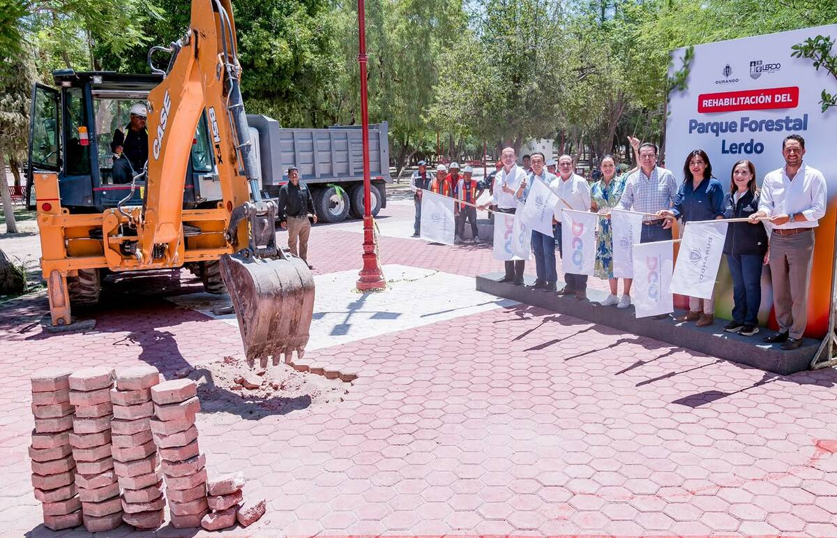 Autoridades arrancan obras de rehabilitación de Parque Forestal en Lerdo | Cortesía Gobierno de Durango
