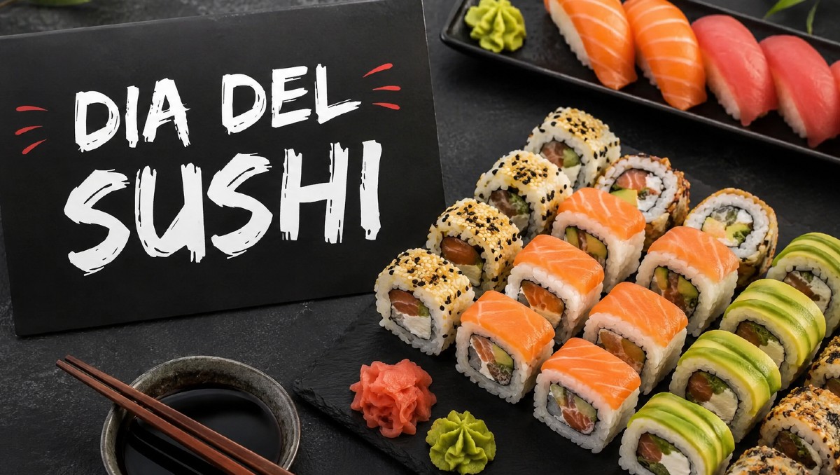 Celebra el Día Internacional del Sushi hoy 18 de junio | IA DISCOVER