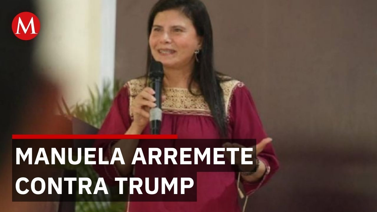 Manuela Obrador critica a Trump en Palenque: lo califica de asqueroso y misógino