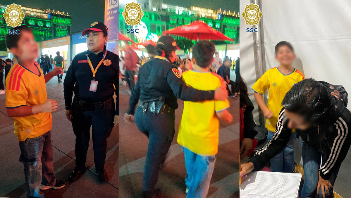 Niño colombiano perdido en Fan Fest