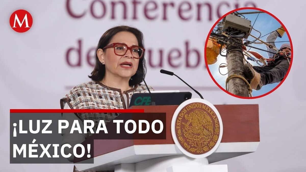 Sheinbaum anuncia meta de electrificación total en México para 2028
