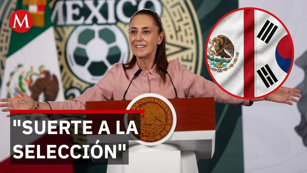 Sheinbaum revela que verá el México vs. Corea en Palacio Nacional