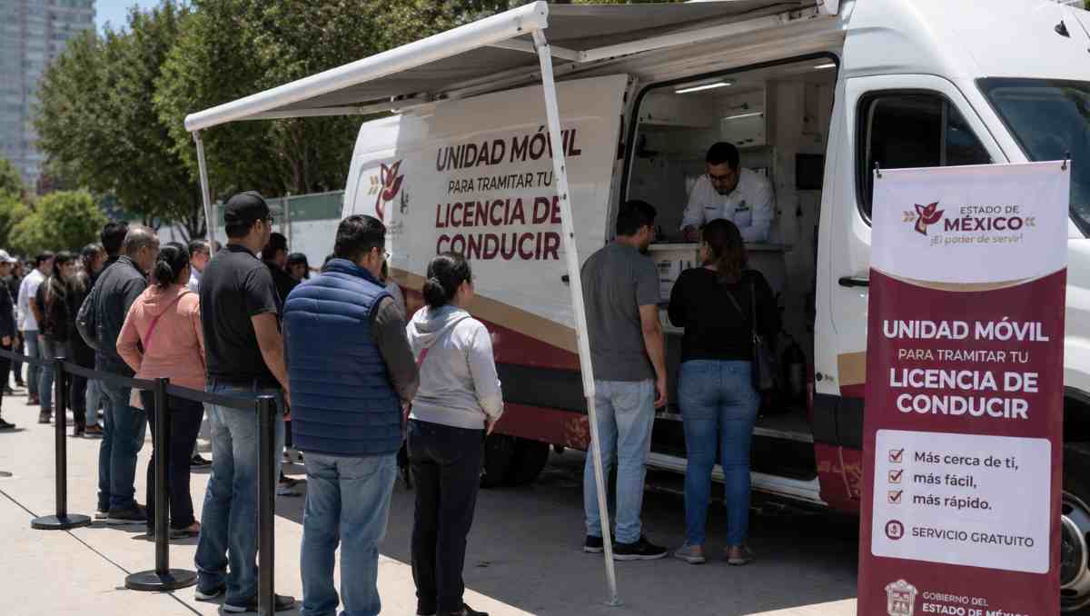 Las unidades móviles operarán en un horario de 9:00 a 17:30 horas. | Imagen creada con IA