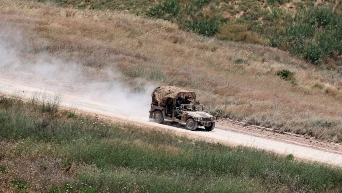 Un vehículo militar israelí en el sur del Líbano. | Foto: EFE