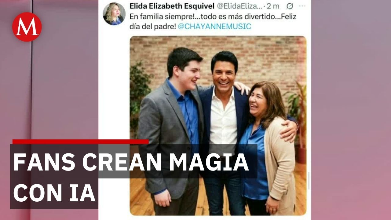 Chayanne celebra en redes fotos generadas con IA que sus fans crean junto a sus hijos