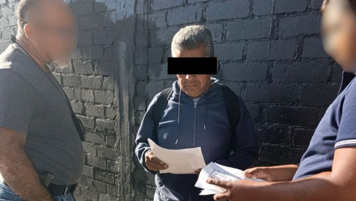 El hombre quedó a disposición de un juez de control de la Fiscalía General de Justicia estatal | Foto: Especial