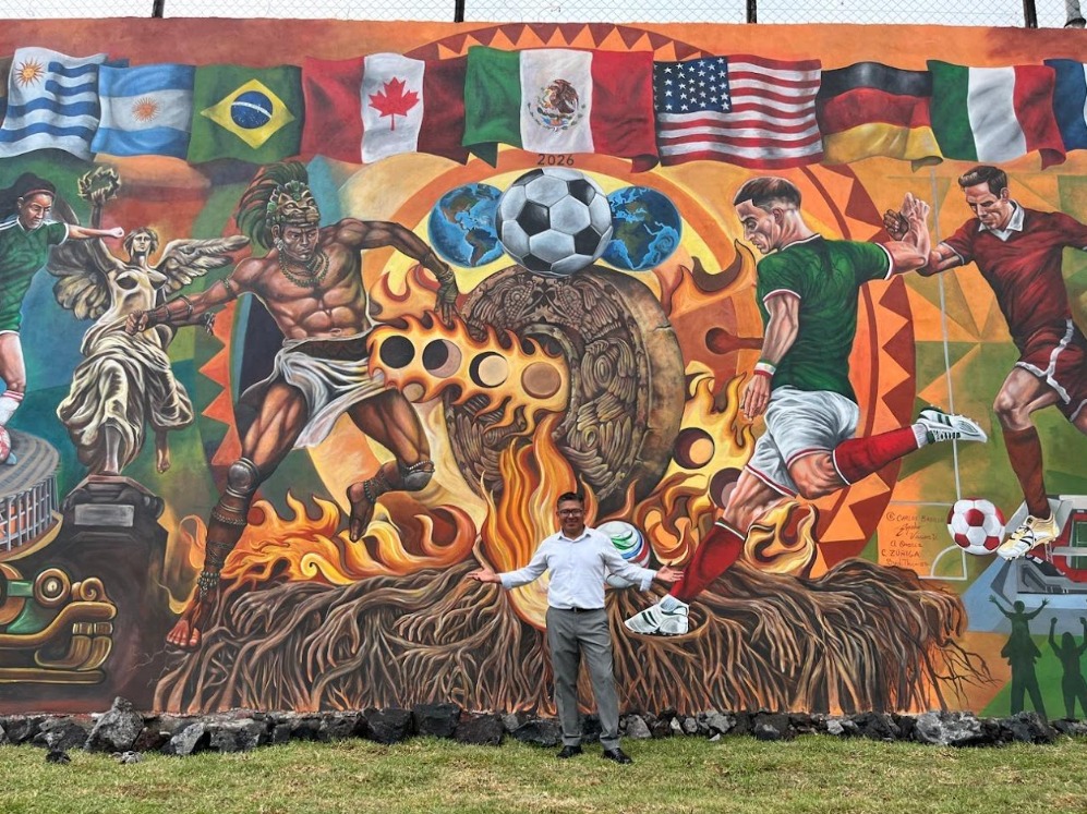 El mural dio vida tras un año de planeación y solo tres meses de ejecución. (Foto: especial)