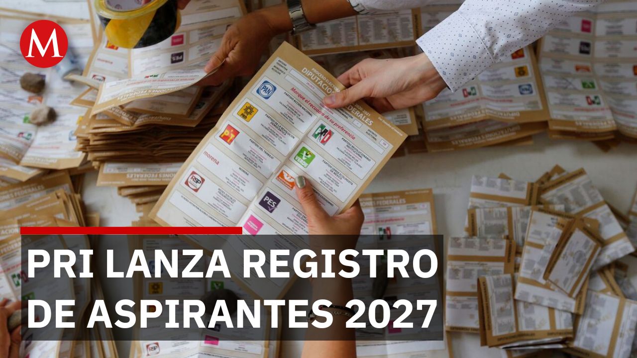PRI lanza registro de aspirantes mientras Morena define candidatos para las elecciones de 2027