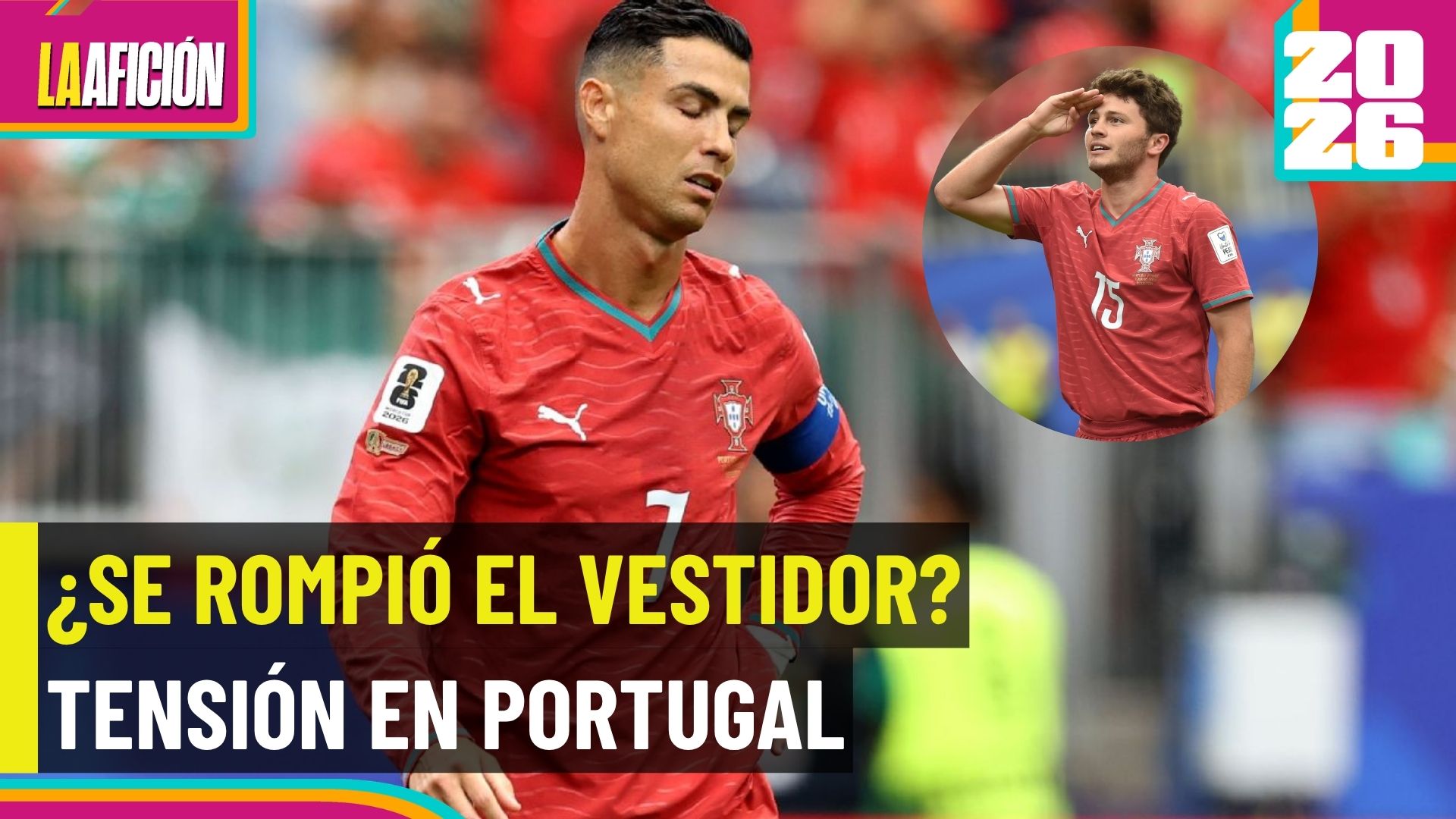 ¿Vestidor dividido? Joao Neves y Cristiano Ronaldo protagonizan polémica en Portugal