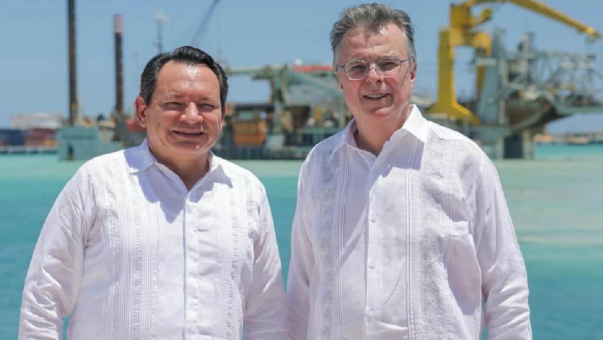 El gobernador de Yucatán anunció avances en la modernización del Puerto de Altura. | Especial