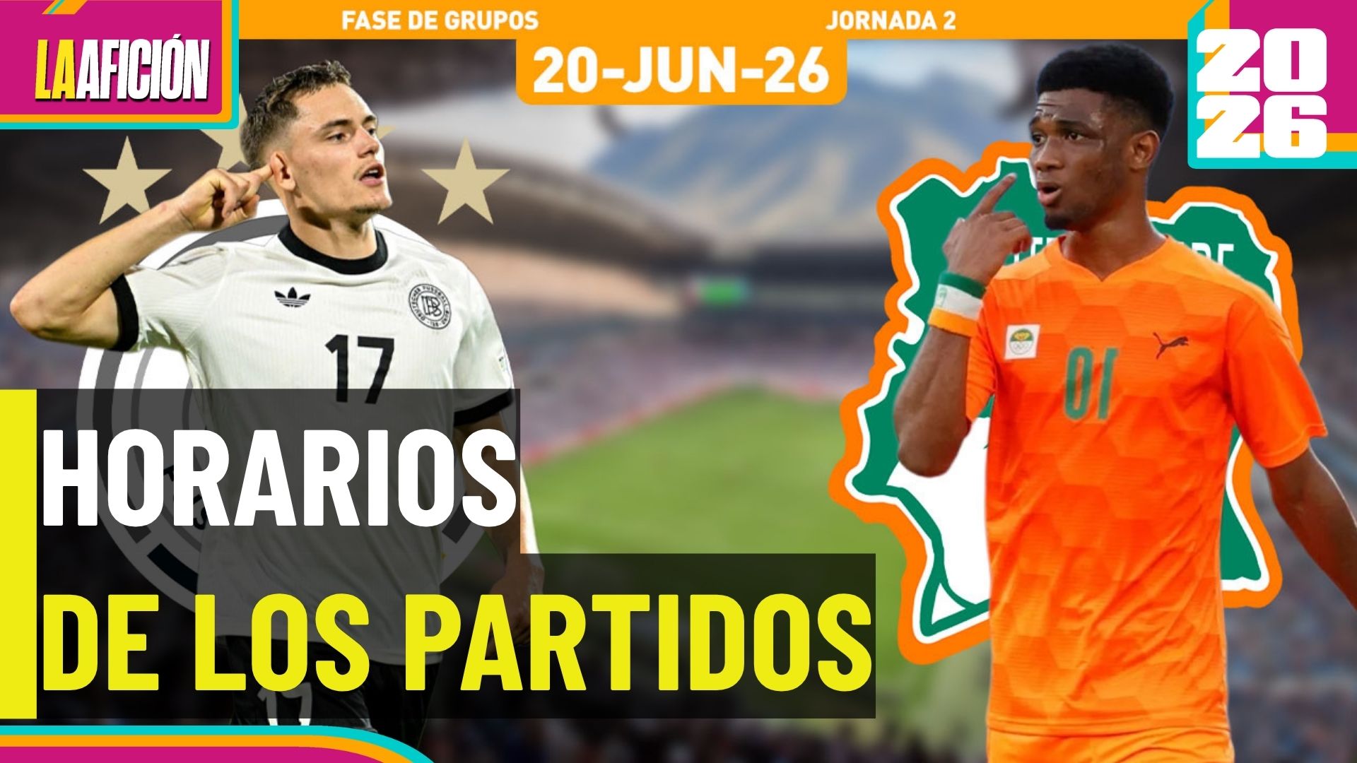 Horarios y dónde ver los partidos del Mundial de hoy 20 de junio 2026