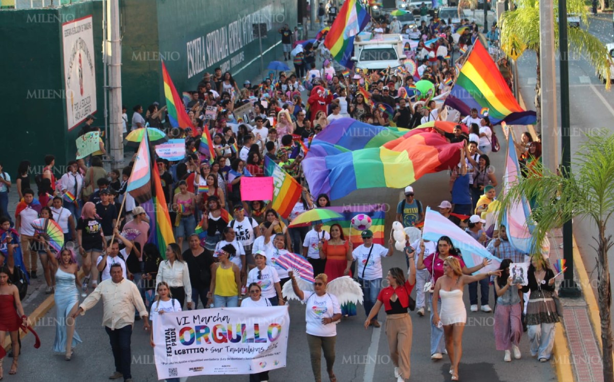 Marcha mes del orgullo en Tampico 2026. | Sergio S.