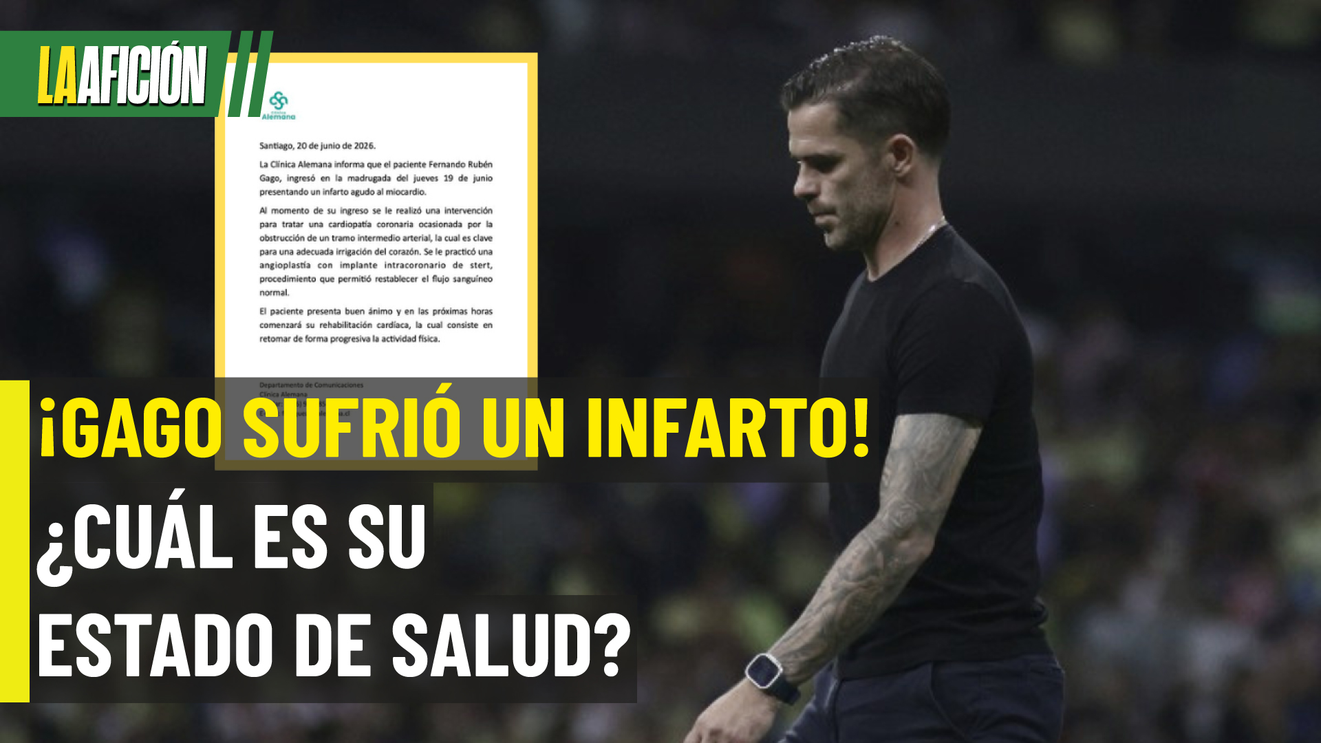 ¿Qué le pasó a Fernando Gago? Los detalles de su infarto y operación
