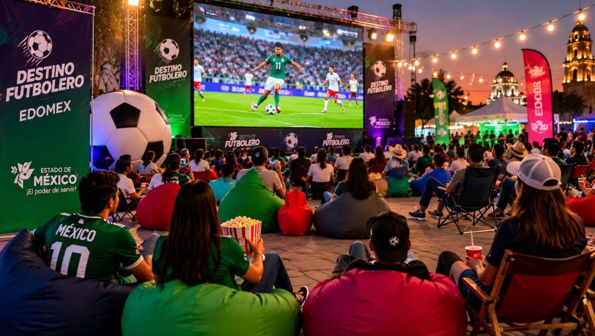 Visitantes podrán recorrer “Destinos Futboleros” durante temporada del Mundial en Edomex. | Imagen creada con IA