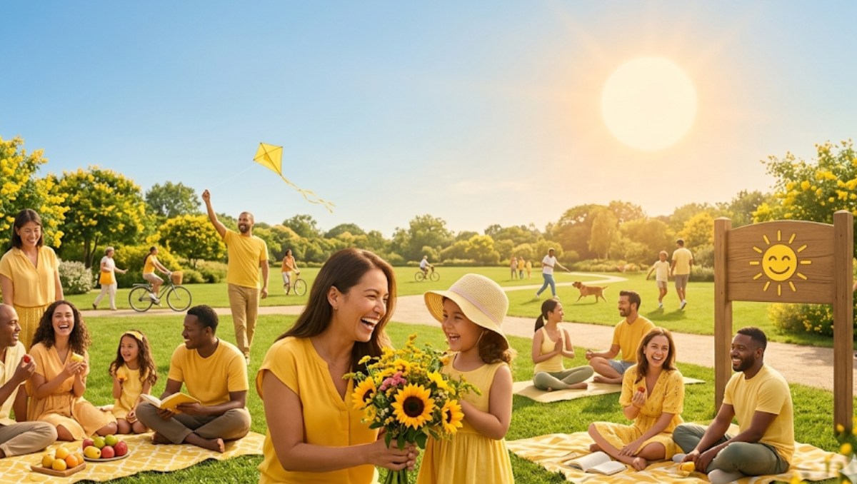 Yellow day, el día más feliz del mundo: ¿Qué es, por qué y cuándo se celebra (Foto: IA M2)