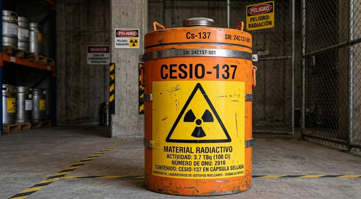 Cesio-137, material químico radiactivo. | MILENIO IA
