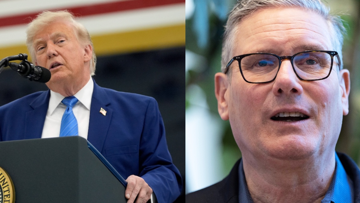 Donald Trump y Keir Starmer. | AP