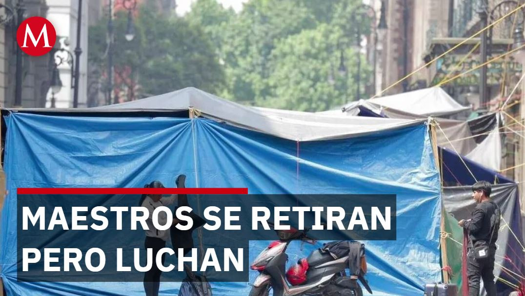 Maestros de Oaxaca sección 22 se retiran del centro pero sus demandas siguen sin cumplirse