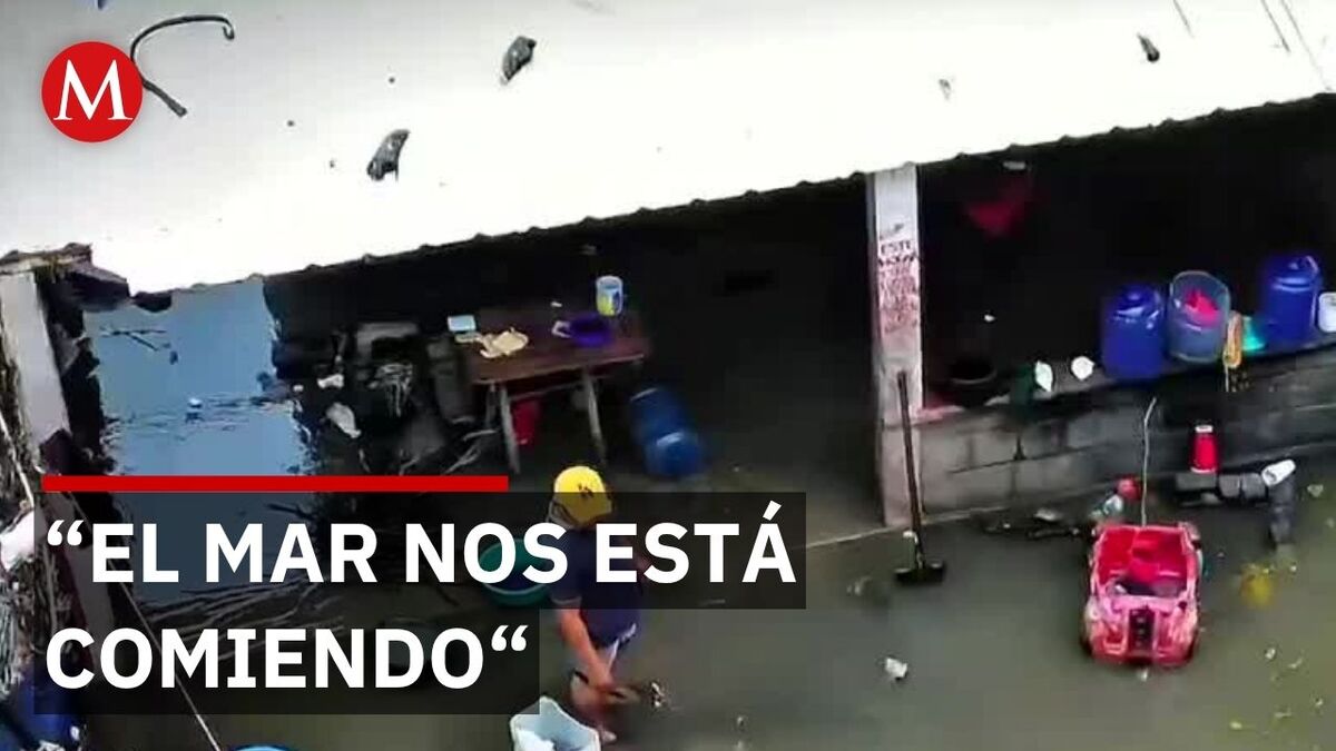 El mar que les da vida ahora les quita sus casas; gobierno incumple promesa de reubicación