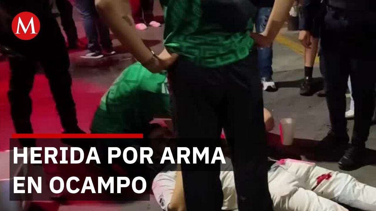 Riña por una mujer termina con herido por arma blanca en Ocampo y Juárez