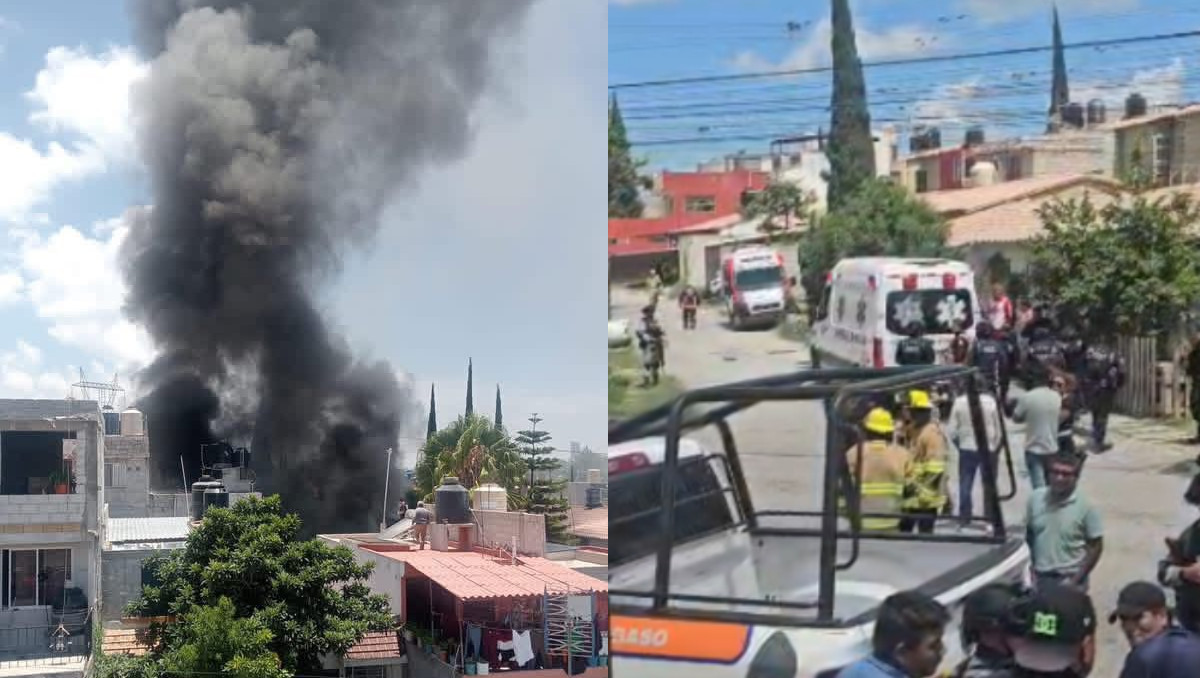 Explosión de gas LP moviliza a cuerpos de emergencia en Puebla | Cortesía
