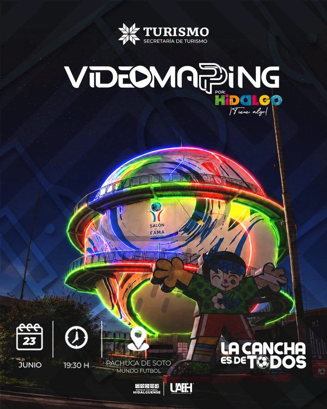 Este martes 23 de junio a las 19:30 pm habrá videomapping en Museo Mundo Futbol. (Redes sociales)
