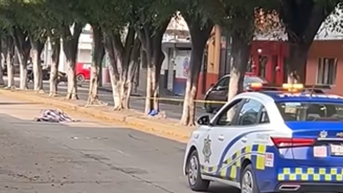 El menor permaneció sentado sobre una banqueta a varios metros del cuerpo de su abuelo. | Redes sociales.