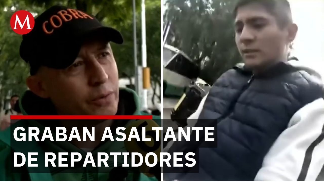 Motociclista de app grabó su asalto en CdMx; delincuente sabía que estaba siendo filmado