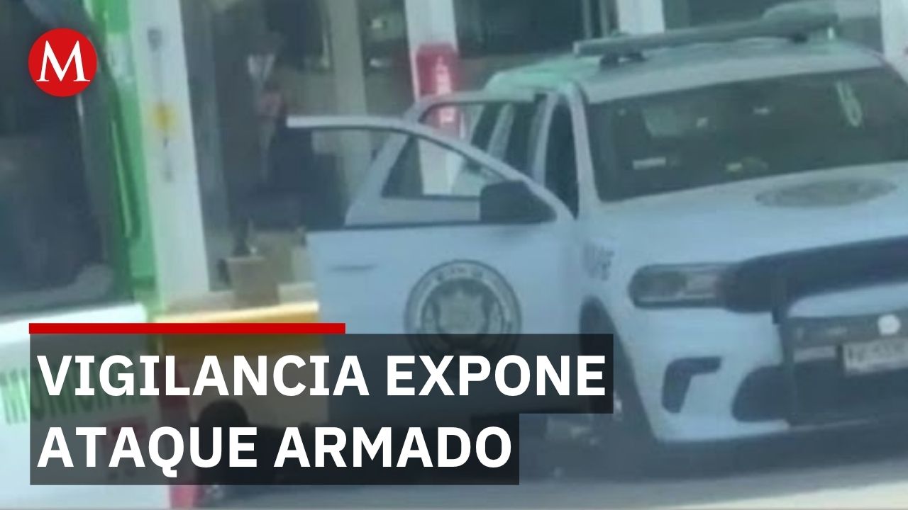 Video de vigilancia expone ataque coordinado contra policías en San Luis Potosí