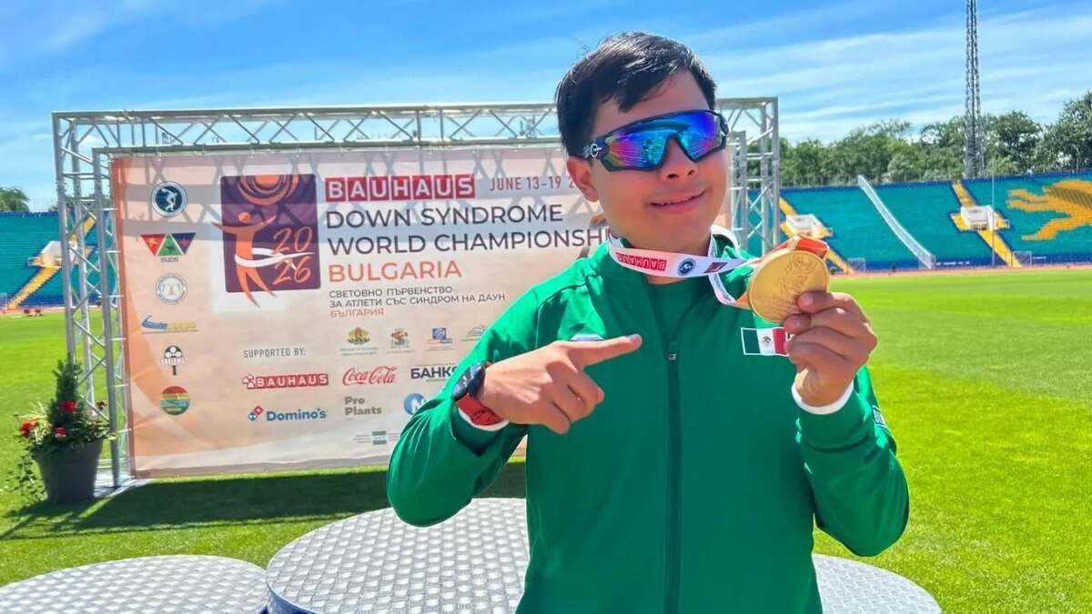 Atleta Ángel Flores destaca en Campeonato Mundial de Síndrome de Down | Cortesía Inedec