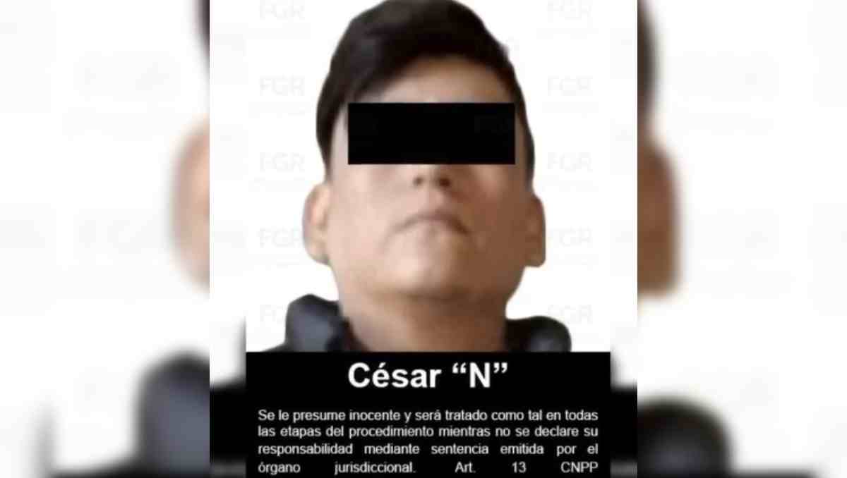 César 'N' fue detenido por delitos contra la salud y posesión de cartuchos de uso exclusivo militar. Foto: Especial