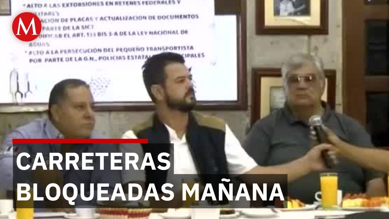 Paro de transportistas cierra mañana 3 carreteras principales en Guadalajara