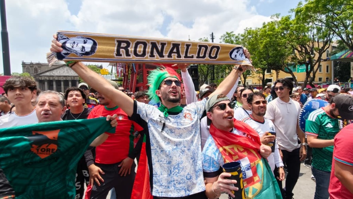 Los seguidores de Portugal y Cristiano Ronaldo disfrutaron de una goleada en el Fan Fest de Guadalajara (Kevin Hernández)