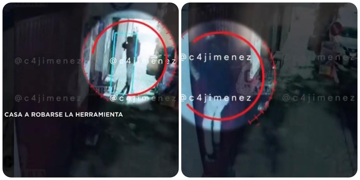 Cámaras de seguridad captaron el momento en que un hombre escaló la puerta de una vivienda para ingresar a robar en Iztacalco. | Especial