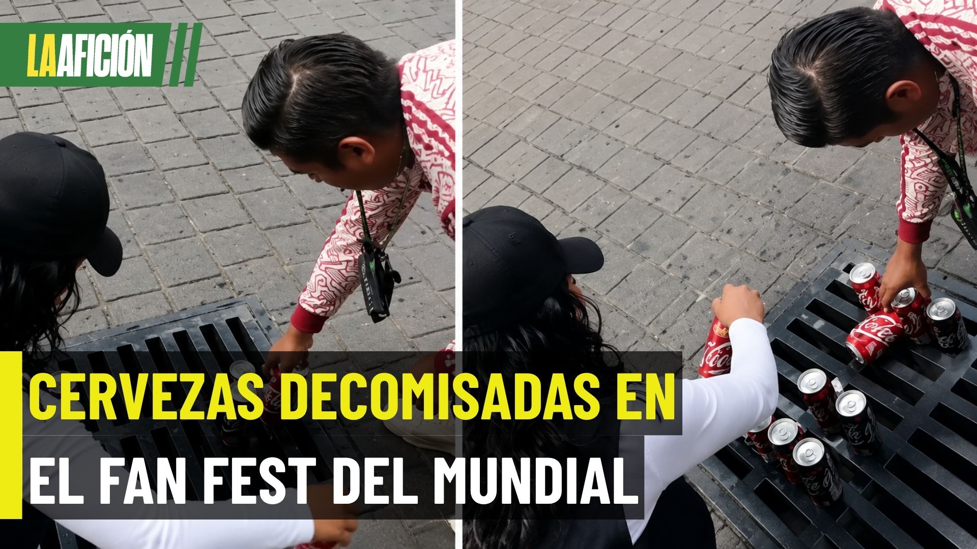 ¡Les cayó el operativo! Decomisan cervezas en el Fan Festival del Mundial 2026 en el Zócalo