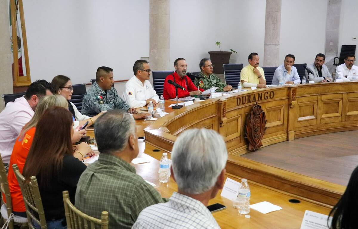 Consejo Estatal de Protección Civil en Durango se declaró en sesión permanente | Cortesía Gobierno de Durango