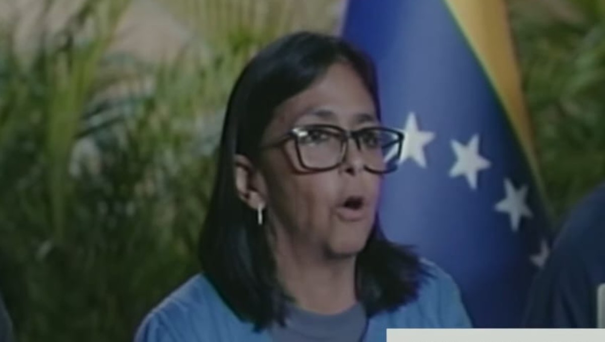 Delcy Rodríguez se dirigió a la población venezolana en mensaje televisivo | Foto: Especial