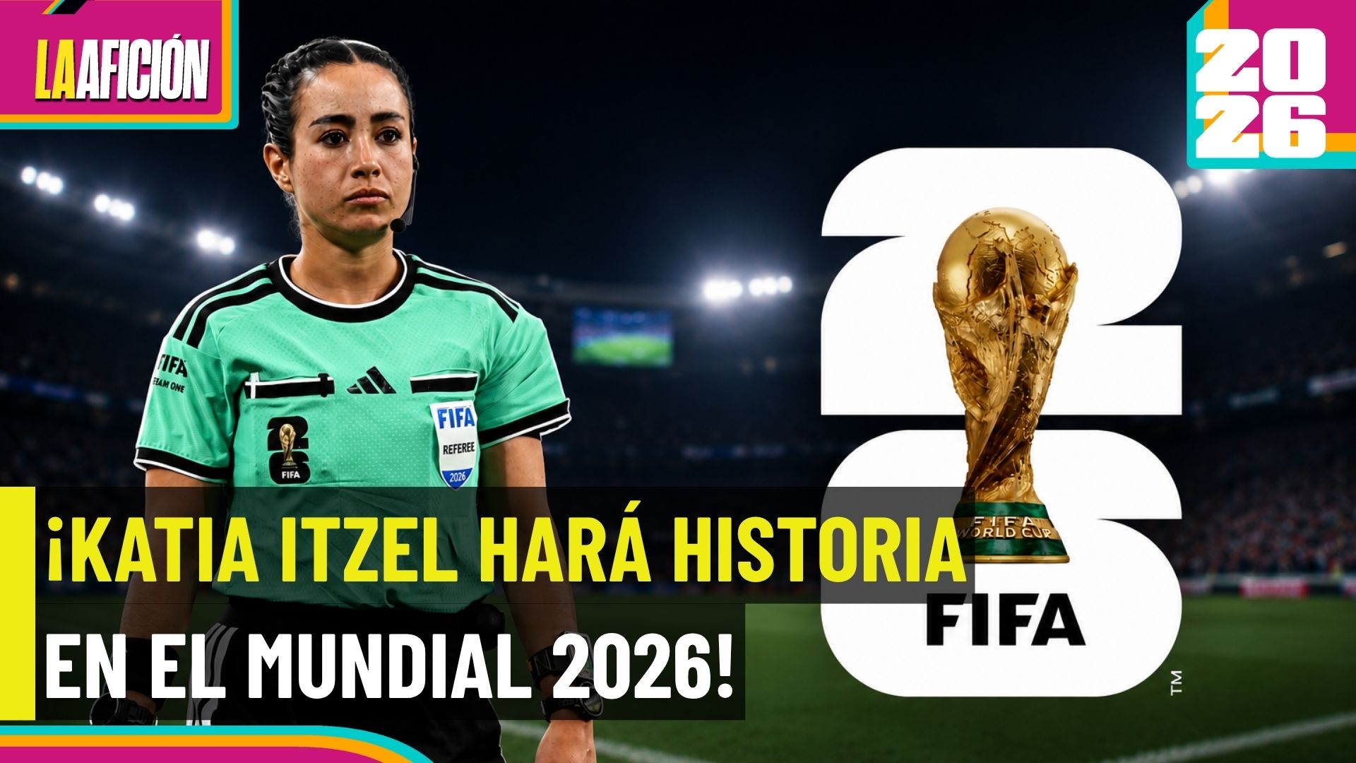¡Histórica! La árbitra mexicana Katia Itzel García debutará como central en un Mundial