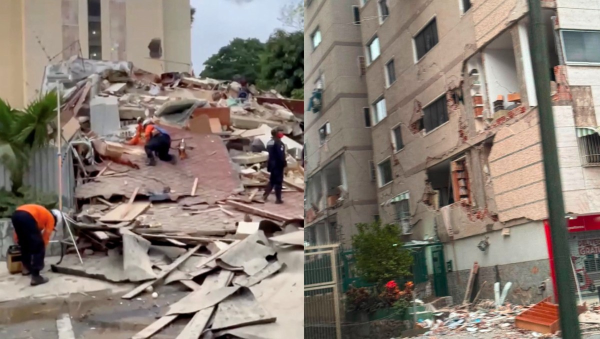 Inmuebles colapsaron tras el terremoto en la capital | Foto: Redes sociales