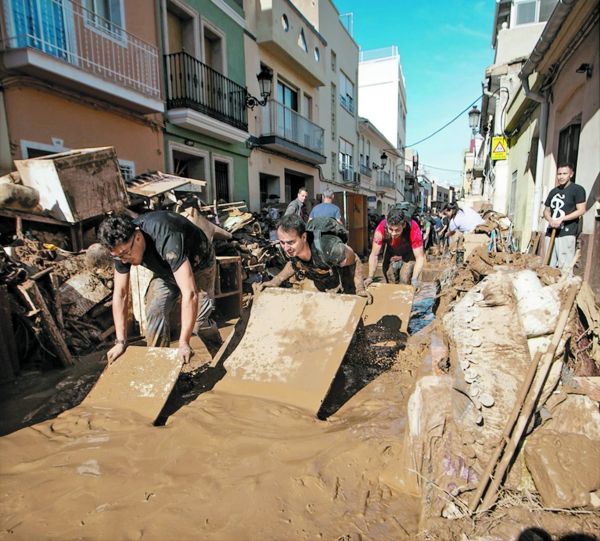 Inundaciones en Valencia, España, en 2024. Alberto Saiz/AP