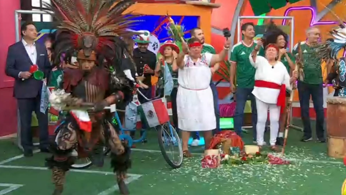 Programa 'Hoy' realiza ritual con danzantes. | FOTO: Hoy