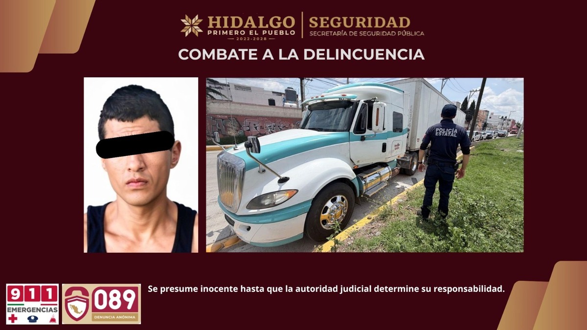 Recuperan tractocamión con 24 toneladas de carga. (Cortesía: SSPH)