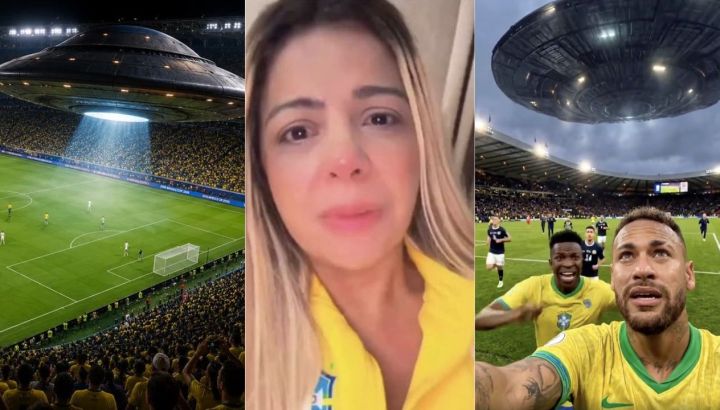 De dónde salió la teoría de abducción alien en el partido de Brasil