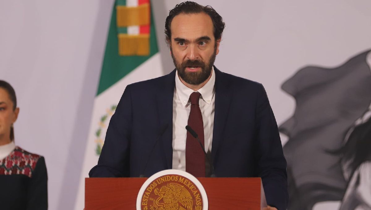 Andrés Lajous afirma que el Tren AIFA-CdMx funciona exitosamente. | Foto: Javier Ríos