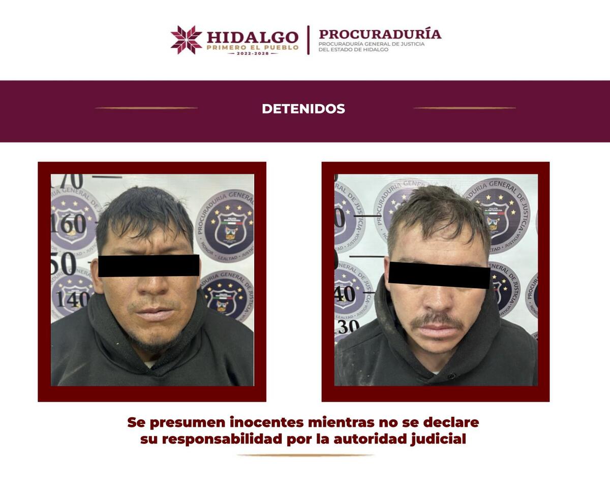 Dos detenidos y aseguramiento de drogas en Tlaxcoapan. (Cortesía)
