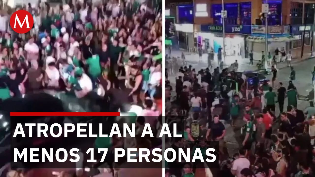 Festejo de victoria de México terminó en tragedia: 17 atropellados en Cabo San Lucas