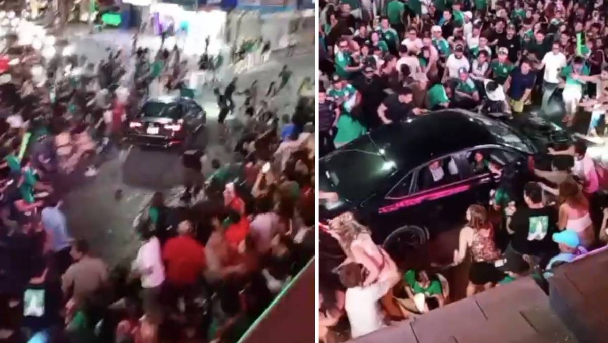 El impacto se registró sobre el bulevar Lázaro Cárdenas. | Foto: Captura de pantalla