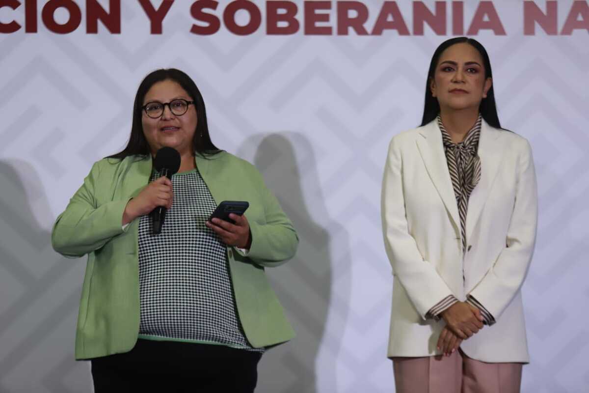 Montiel y Hernández detallaron cómo avanza el registro de aspirantes de la 4T. | Foto: Juan Carlos Bautista