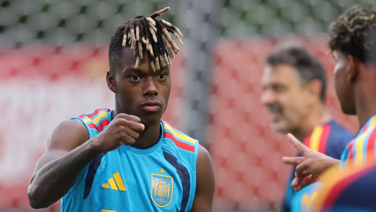 Nico Williams preparado para enfrentar a Uruguay con España en el Mundial 2026 (Reuters)