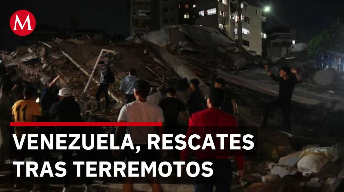 Terremotos en Venezuela: gritos de auxilio entre escombros mientras equipos de rescate salvan vidas